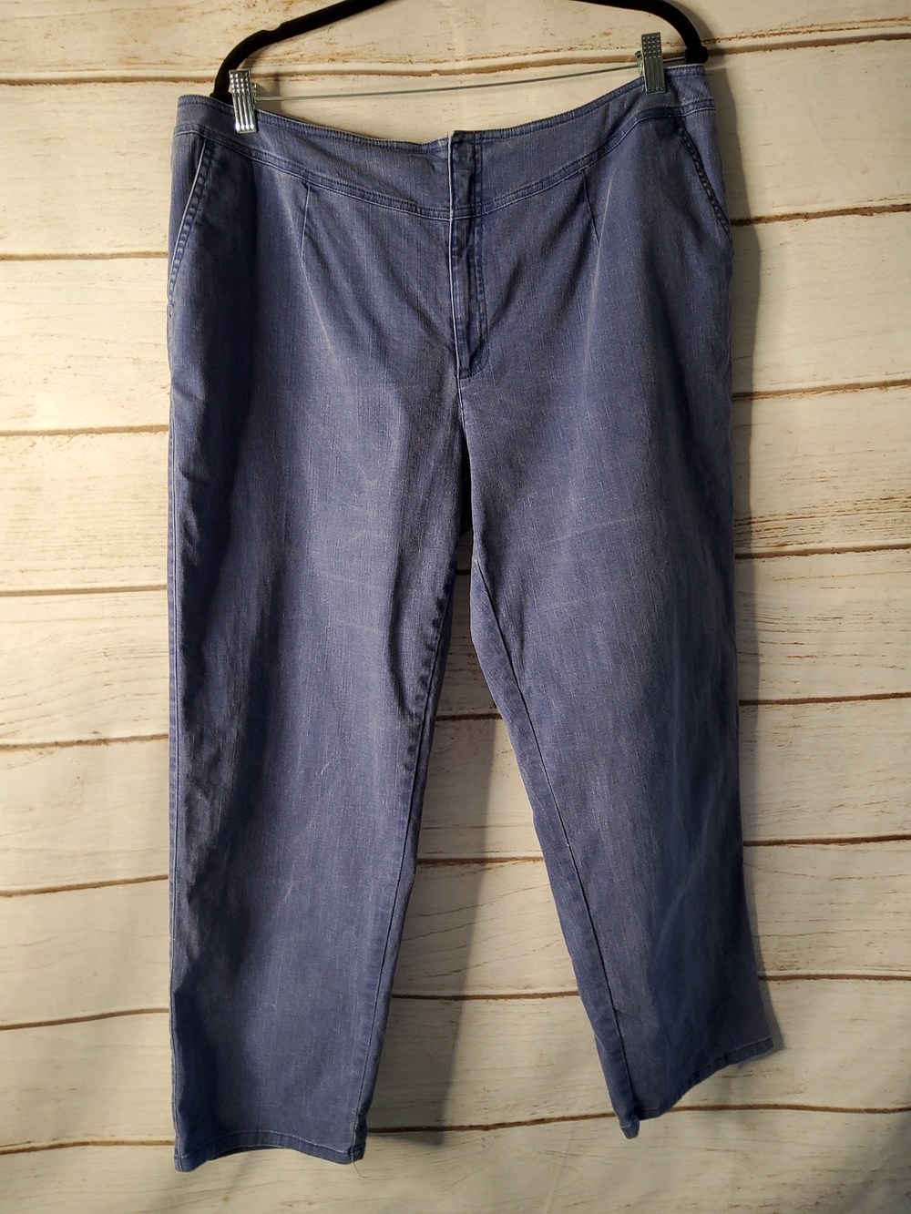 Liz Claiborne Petite Denim-Style Blue Trousers